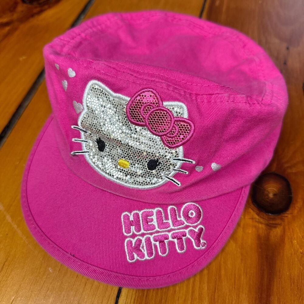 Hello-kitty Women's Pink and White Hat